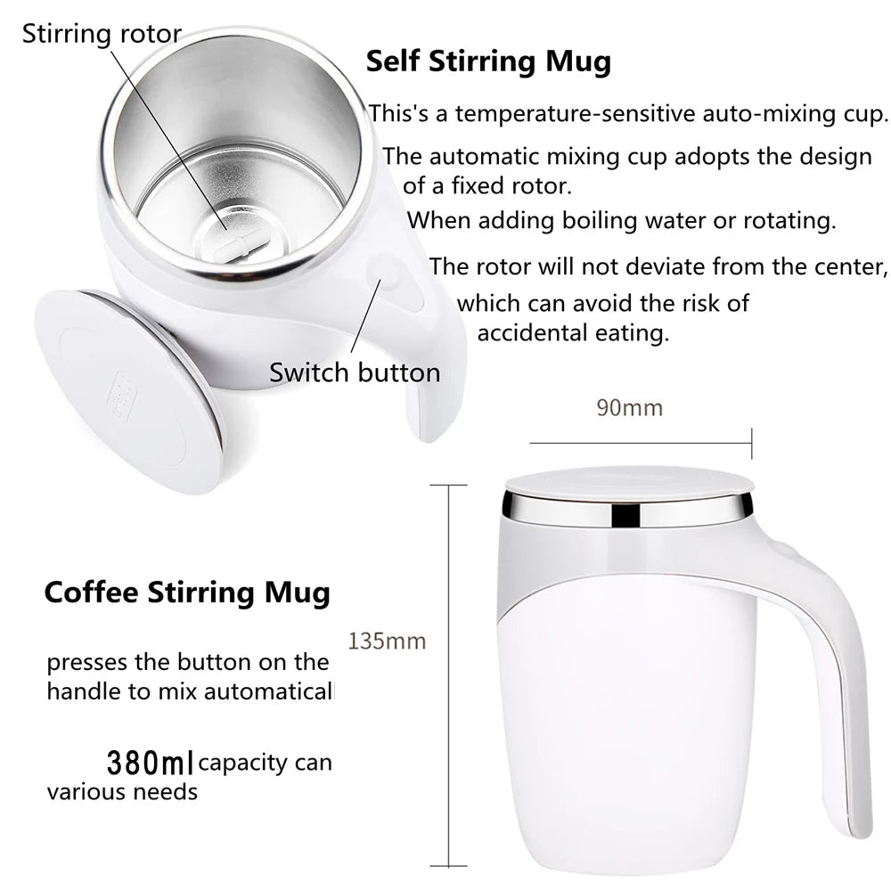 Automatic Stirring Coffee Mug