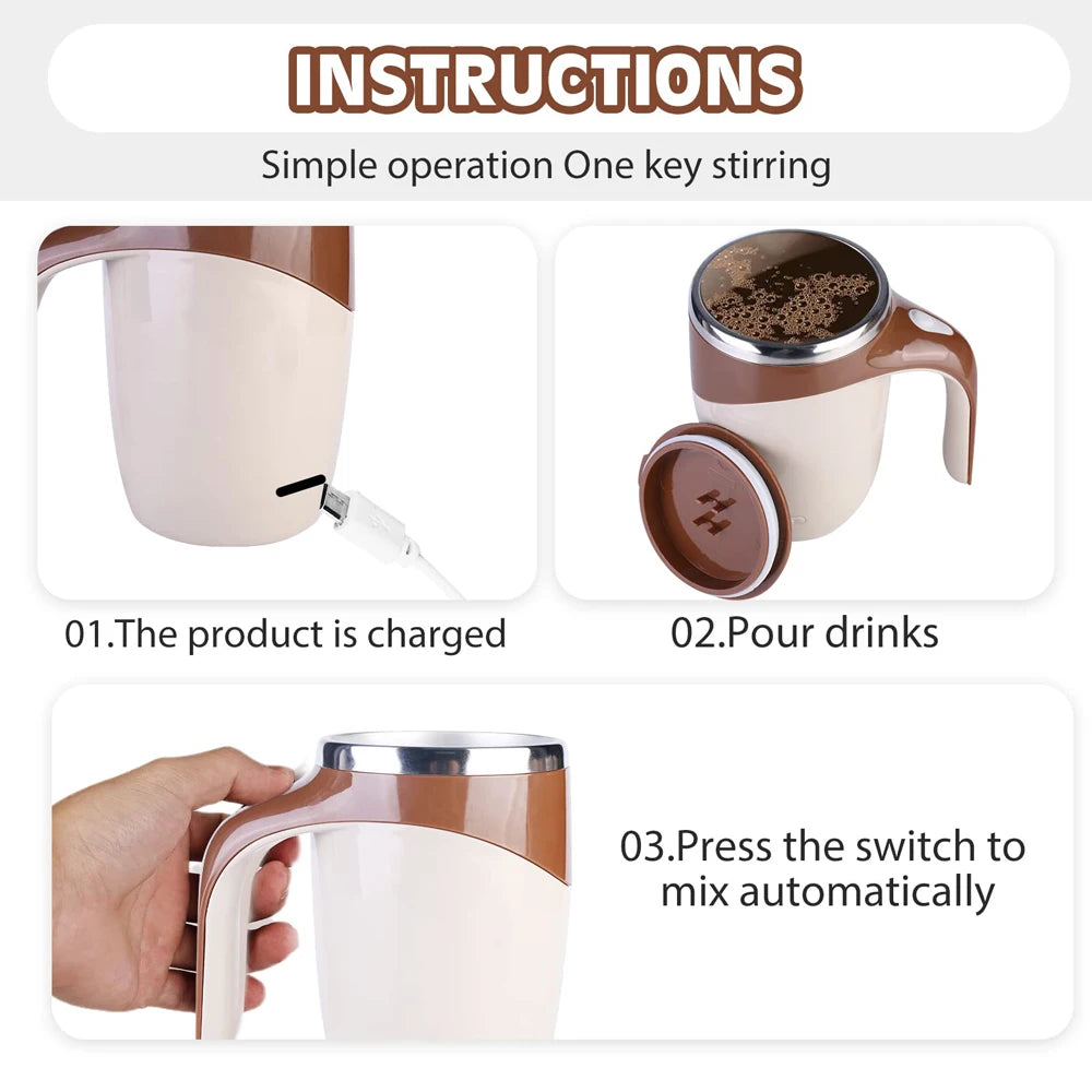 Automatic Stirring Coffee Mug